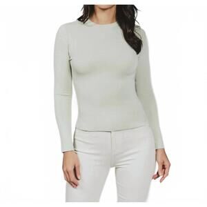 NEW 7DIAMONDS rev long sleeve tee in faded green